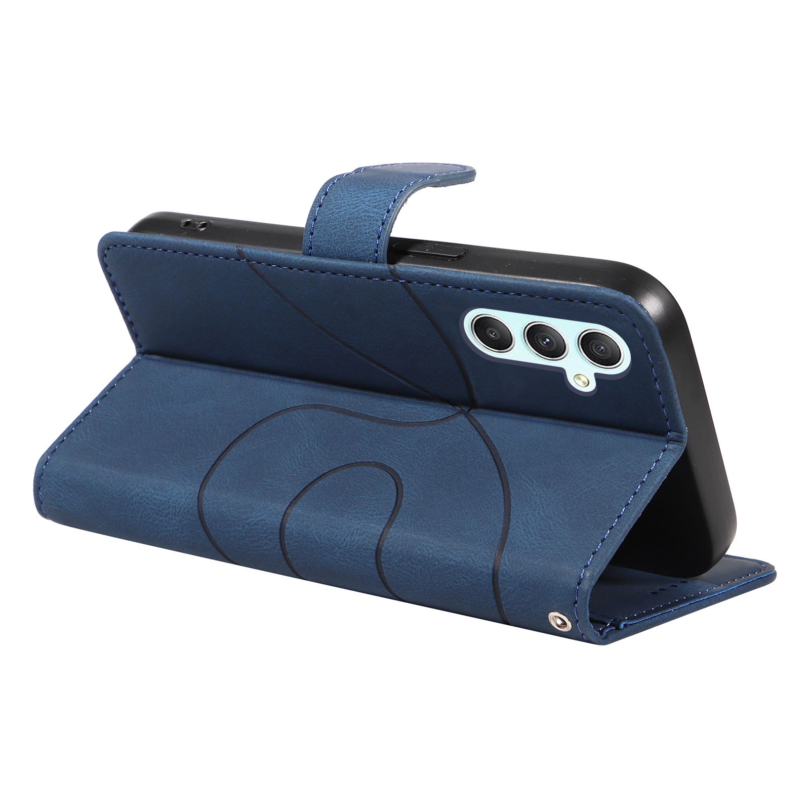 PU Leather Cover for Samsung Galaxy A34 5G Lines Imprinted Stand Wallet Phone Case PU Leather Cover for Samsung Galaxy A34 5G Lines Imprinted Stand Wallet Phone Case